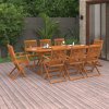 9dílný zahradní jídelní set 220x90x75 cm masivní akáciové dřevo 3086974
