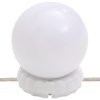 Nástěnné zrcadlo bez rámu s LED osvětlením kulaté sklo 3078646