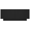 Noční stolek černý 100 x 35 x 40 cm kompozitní dřevo 3082766