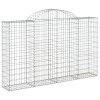 Klenuté gabionové koše 5 ks 200x30x120/140cm pozinkované železo 3146134