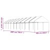 Altán se střechou bílý 20,07 x 4,08 x 3,22 m polyethylen 3155517