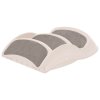 Skládací 3stupňové schůdky pro psy krémové 50x38x38 cm plast 152233