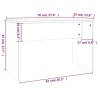 Toaletní stolek sada bílý s vysokým leskem 74,5 x 40 x 141 cm 3114143