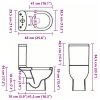 Keramické WC kulaté spodní odpad černé 141136