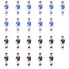 Figurky hráčů pro stolní fotbal pro 12,7mm tyč 22 ks 92504