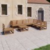 8dílná zahradní sedací souprava medově hnědá masivní borovice 3075772