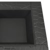 Ohniště s pohrabáčem 79 x 79 x 46,5 cm XXL ocel 360061