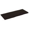Stolní deska tmavě hnědá 120x50x(2-4)cm ošetřený dub živá hrana 364024