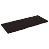 Stolní deska tmavě hnědá 140x60x(2-4)cm ošetřený dub živá hrana 364032
