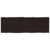 Stolní deska tmavě hnědá 180x60x(2-6)cm ošetřený dub živá hrana 364045