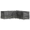 Plachty na zahradní nábytek tvar L 2 ks 16 oček 285x285x90 cm 3155374