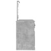 Toaletní stolek s LED betonově šedý 130 x 50 x 132,5 cm 3185347