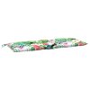 Poduška na zahradní lavici vícebarevná 120 x 50 x 7 cm textil 361597