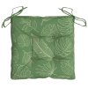 Podušky na židli 6 ks vzor listů 50 x 50 x 7 cm textil 361557