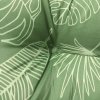 Podušky na židli 6 ks vzor listů 50 x 50 x 7 cm textil 361557