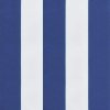 Podušky na židli 4 ks modré a bílé pruhy 50x50x4 cm textil 361078