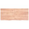 Stolní deska světle hnědá 140x60x(2-6)cm ošetřený masivní dub 3156382