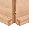 Stolní deska světle hnědá 140x60x(2-6)cm ošetřený masivní dub 3156382