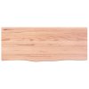 Stolní deska světle hnědá 100x40x(2-4)cm ošetřený masivní dub 3156363