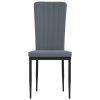 Jídelní židle 4 ks tmavě šedé samet 326105