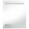 LED koupelnová skříňka se zrcadlem šedá 50 x 14 x 60 cm 326482