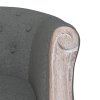Jídelní židle tmavě šedá textil 344502
