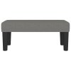 Lavice tmavě šedá 70 x 30 x 30 cm textil 346617