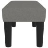 Lavice tmavě šedá 70 x 30 x 30 cm textil 346617