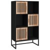 Highboard černý 70 x 35 x 125 cm kompozitní dřevo 352137