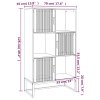 Highboard černý 70 x 35 x 125 cm kompozitní dřevo 352137