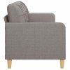 3místná pohovka taupe 180 cm textil 359106