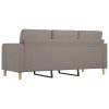 3místná pohovka taupe 180 cm textil 359106