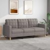 3místná pohovka taupe 180 cm textil 359106