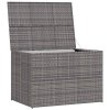 Zahradní úložný box šedý 150 x 100 x 100 cm polyratan 46467