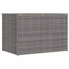 Zahradní úložný box šedý 150 x 100 x 100 cm polyratan 46467