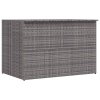 Zahradní úložný box šedý 150 x 100 x 100 cm polyratan 46467