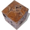 Stolička masivní teak 243472