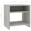 Noční stolky 2 ks betonově šedé 40x30x40 cm kompozitní dřevo 800018