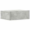 Plovoucí noční stolky 2 ks betonově šedé 40x30x15 cm kompozit 800315