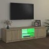 TV skříňka s LED osvětlením dub sonoma 140 x 40 x 36 cm 804295