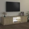 TV skříňka s LED osvětlením dub sonoma 140 x 40 x 36 cm 804295