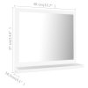 Koupelnové zrcadlo bílé 40 x 10,5 x 37 cm kompozitní dřevo 804553