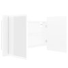 LED koupelnová skříňka se zrcadlem bílá 80 x 12 x 45 cm akryl 804964