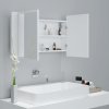 LED koupelnová skříňka se zrcadlem bílá 80 x 12 x 45 cm akryl 804964