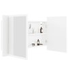 LED koupelnová skříňka se zrcadlem bílá 80 x 12 x 45 cm akryl 804964