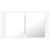 LED koupelnová skříňka se zrcadlem bílá 80 x 12 x 45 cm akryl 804964