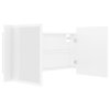 LED koupelnová skříňka se zrcadlem bílá 90 x 12 x 45 cm akryl 804972
