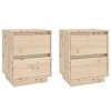 Noční stolky 2 ks 40 x 35 x 50 cm masivní borové dřevo 813316