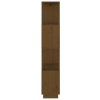 Knihovna/dělicí stěna medově hnědá 51x25x132cm masivní borovice 814042