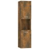 Koupelnová skříňka kouřový dub 30x30x130 cm kompozitní dřevo 815639